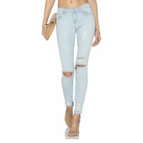 LOVERS + FRIENDS Ricky Solana Distressed Jeans NWT - Picture 1 of 11